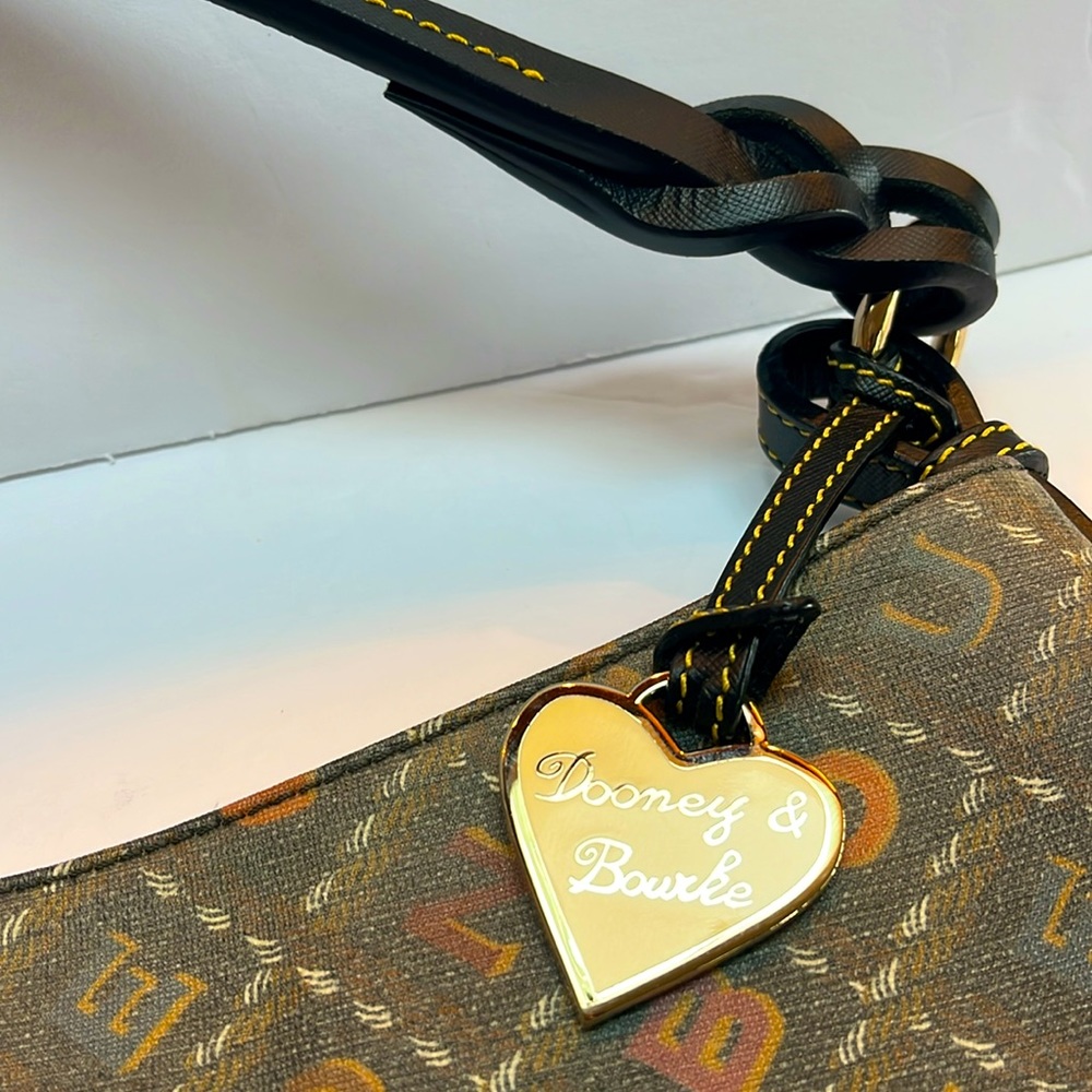 Dooney Bourke Spell Out Bucket Hobo Satchel - Picture 5 of 10